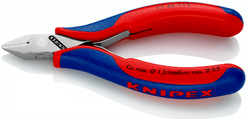 Изображение Mikronäpitsad, külglõikurid vedruga 115mm KNIPEX