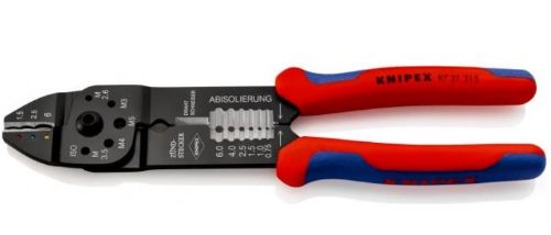 Изображение Presstangid isoleeritud kaablikingadele 0,75-6mm2 (puna-sini-kollane) KNIPEX 
