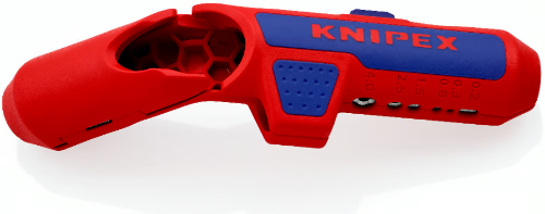 Изображение Kaablikoorimisnuga Ø8-13mm, 0.2-4.0mm² vasakukäelistele ErgoStrip KNIPEX 