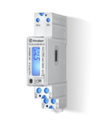 Изображение Moodularvesti 1F 40A MID 1-tariif, klass B, M-Bus, laius 1mood, Finder 