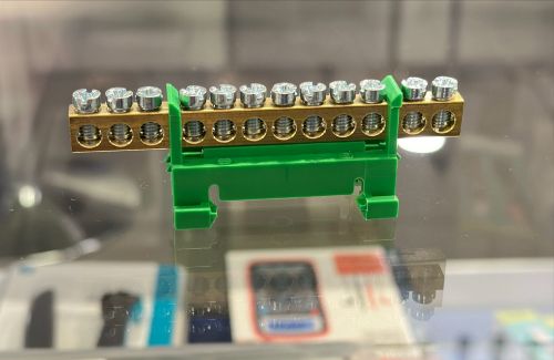 Изображение Maandusklemm 12 pos (2x16+10x10mm2), DIN-liistu kinnitusega, Scame 