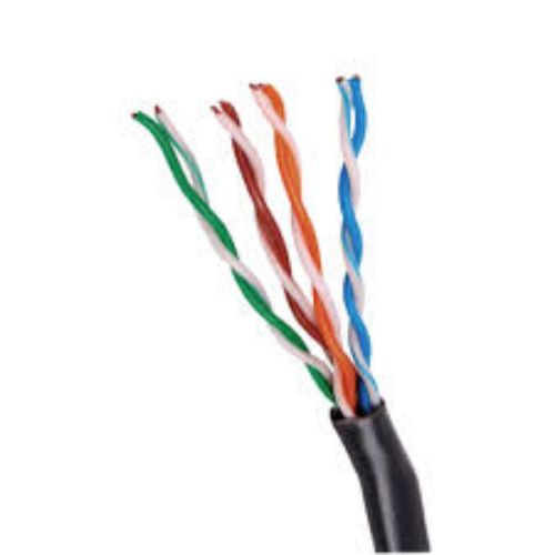 Изображение Arvutikaabel pinnasesse, UTP Cat.5E 4x2xAWG24, geeliga, must T305 