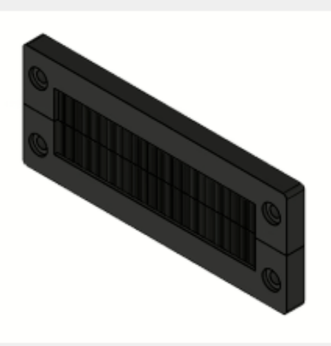 Изображение Poolitatav harjastihendiga läbiviiguplaat 147x58mm, must, ICOTEK 