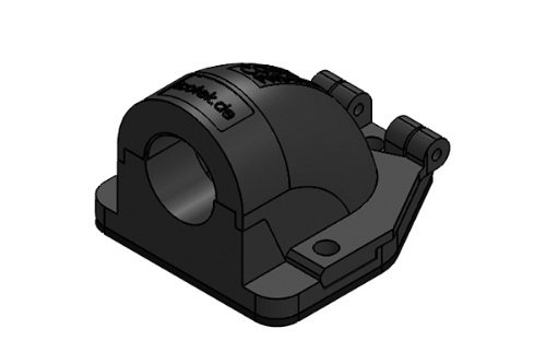 Изображение Kõrikinnitus nurga all seinale NW13 16mm kõrile IP54 must ICOTEK 