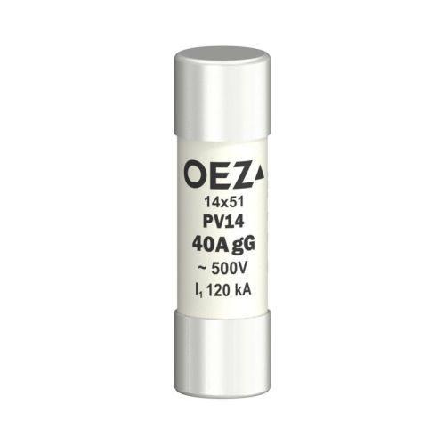 Изображение Silindriline sular PV14, 14x51, 40A, gG, 500VAC/250VDC, OEZ 