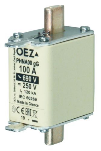 Изображение Sular PHNA00, 100A, gG, 690VAC/250VDC, OEZ 