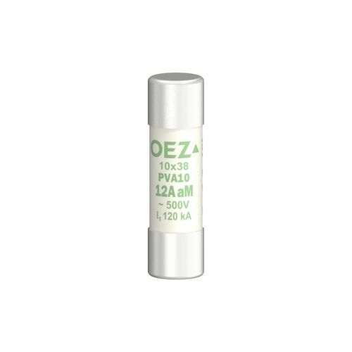 Изображение Silindriline sular 10x38, 12A, aM, 500VAC/250VDC, OEZ 