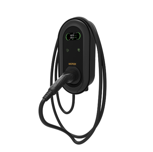 Изображение Elektriauto laadija, 11kW, 16A, 3f, Type 2 6.5m, RFID, LCD, DLM, WIFI/LAN, OCPP 1.6, Morek 