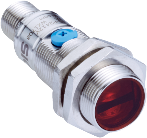 Picture of Fotoandur Objektilt GR18, M18, Sn=3..150mm, PNP, Light/Dark, IP67, pistik M12 4-pin, SICK 