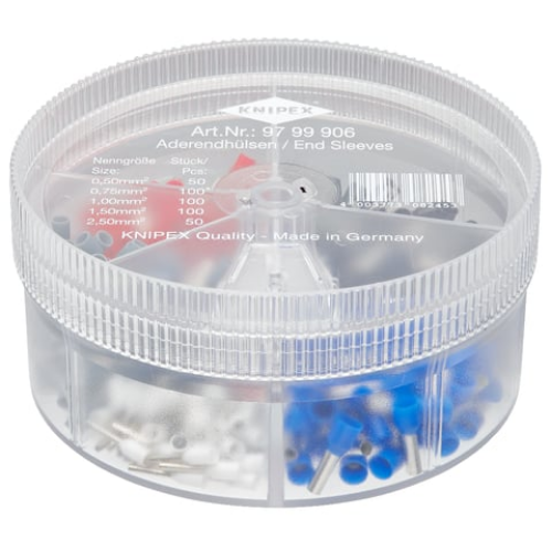 Picture of Otsahülsside sortimendikarp, lukustatav, 0.5-2.5mm2 KNIPEX