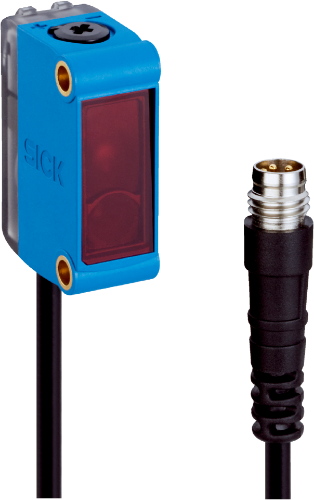 Picture of Fotoandur Reflektorile G6, Sn0.08..12m, Laser, PNP, Light/Dark, 0.3m kaabel pistik M8 4-pin, SICK 