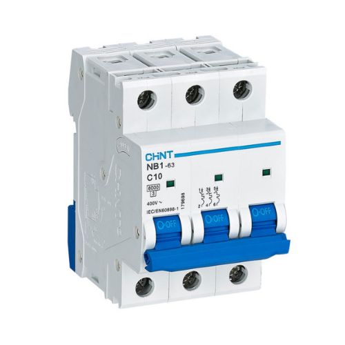Изображение Moodulkaitselüliti NB1, 3P, 10A, C, 6kA, Chint 