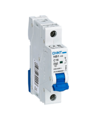 Изображение Moodulkaitselüliti NB1, 1P, 16A, C, 6kA, Chint 