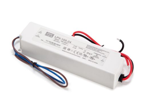 Изображение Toiteplokk LPV LED-le 100W 24VDC 4.2A IP67 52x190x37mm Mean well 