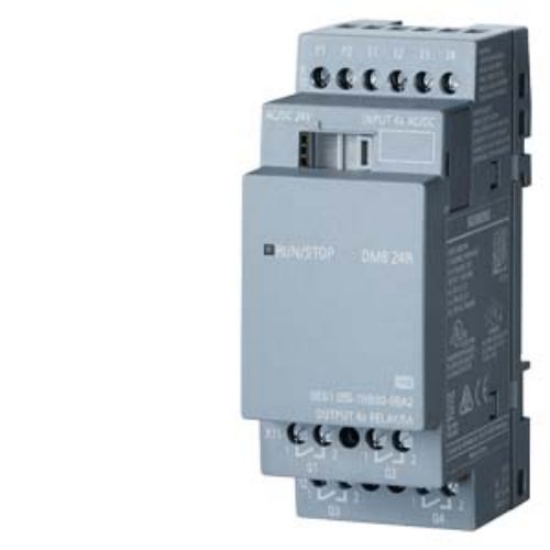 Изображение Laiendusmoodul LOGO8 DM8 24R, 24VAC/DC, 4DI/4DO ( relee ), Siemens 