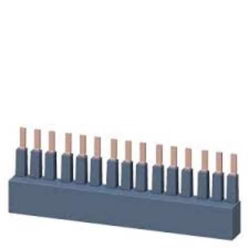 Изображение Accessory for SIRIUS 3RM1 3-phase busbar for 5 motor starters Modular spacing 22.5 mm Screw, Siemens