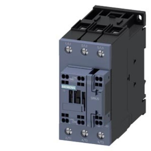 Изображение Kontaktor 3P, 80A 37kW, 24VDC, 1NO+1NC, S2, Siemens 