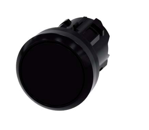 Изображение Surunupp 3SU, MUST, madal, fikseeruv, IP67, ilma adapterita, Siemens  