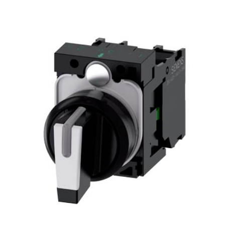 Picture of Selektorlüliti illum. 3SU, 1-0-2, VALGE, 2NO, adapter, IP67, Siemens 