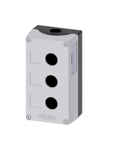 Изображение Surunupu karp 3SU, 3 ava, HALL, põhjakinnitus, IP67, 2xM20, Siemens 