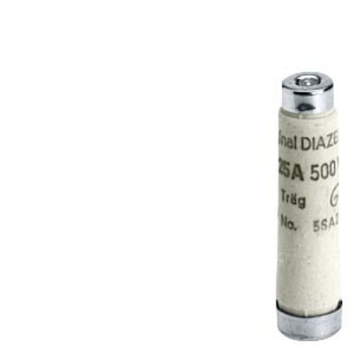Изображение DIAZED FUSE LINK 500V TIME-LAG TNDZ SERIES SIZE DII, THREAD E16, 6A ( min 10 tk ), Siemens 