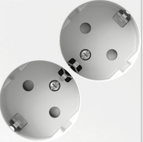 Изображение Pistikupesa mk 2-ne,lapsek. süvis, valge, EXXACT 