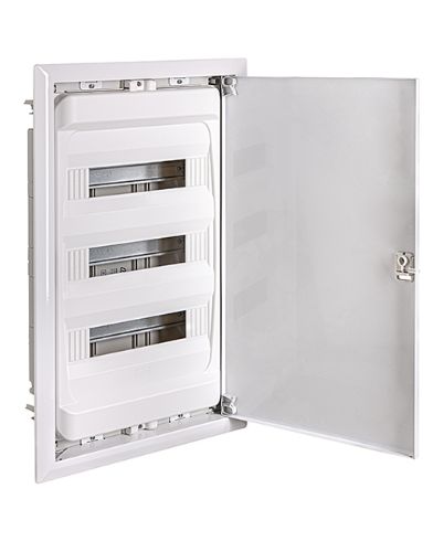 Изображение Süvistatav moodulkilp metalluksega kipsseina, Gold-M, 42m(3x14), valge, IP40, PE/N latiga, IDE 