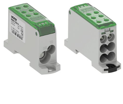 Изображение Voolujaotusplokk OJL135A, roheline, sisse Al/Cu 1x10/1x35², välja Cu 2x10/4x16mm², Morek 