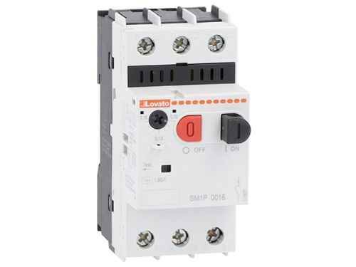 Изображение Mootorikaitselüliti SM1P, 0.25-0.4A, 100kA, klahvidega, Lovato 