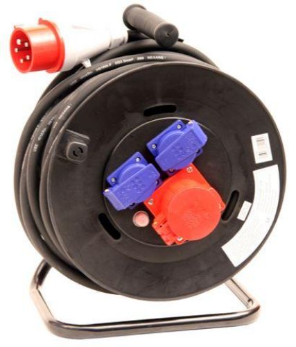 Изображение Pikendusjuhe, 25m, 400V 5g2.5 H07RN-F,plasttrummel,  2x220, 1x5P16A 