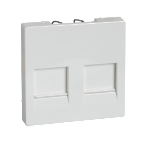 Изображение Keskplaat 2-sele RJ pesale, polaarvalge, System-M MERTEN 