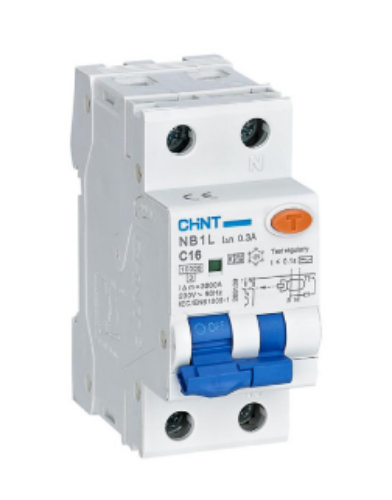 Изображение Kombikaitselüliti (RCBO) NB1, 1P+N, 6A, B, 6kA, A, 30mA, 2mod, Chint 