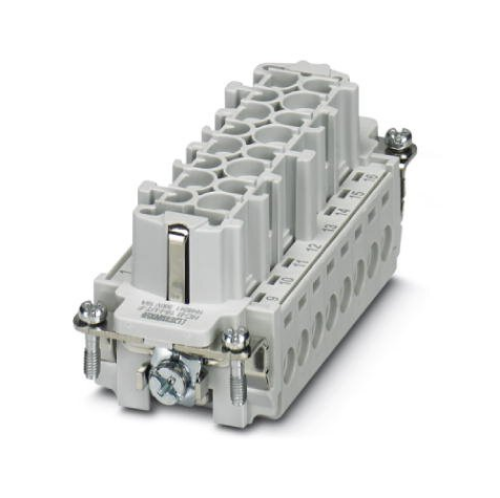 Изображение Pesa sisu, 16-pin+PE, B16 seeriale, B16 korpusele, kruviklemm, numbrid 1-16, Phoenix 