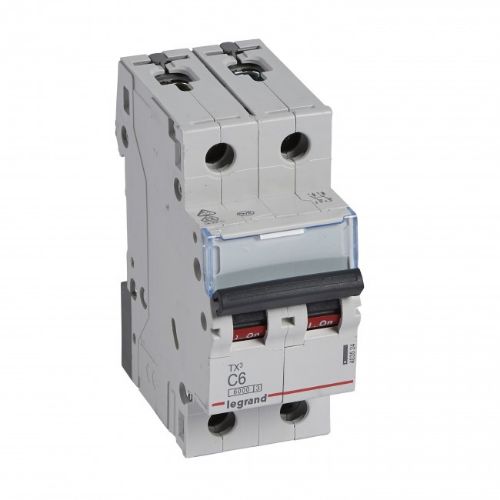 Изображение Moodulkaitselüliti TX3, 2P, 6A, C, 6kA, Legrand 