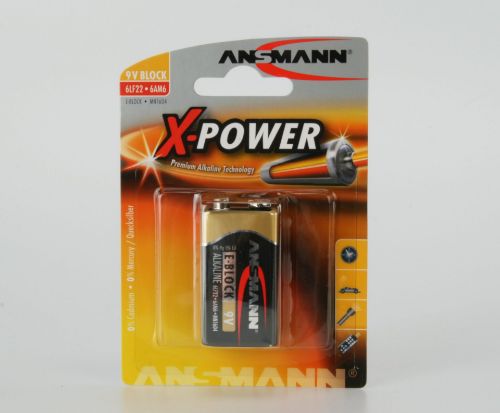 Изображение Patarei 9V Ansmann Alkaline X-Power 