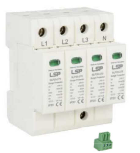 Изображение Liigpingepiirik SLP, 4P + abikontakt, T2+T3, 20kA, LSP 