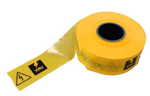 Изображение Kaablihoiatuslint 80mm, 500m/rull, kol. Ettevaatust elektrikaabel 