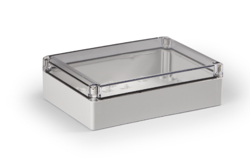 Изображение ABS karp Cubo S 175x250x75mm, läbipaistva kaanega, sileda seinaga IP66/67, Ensto 
