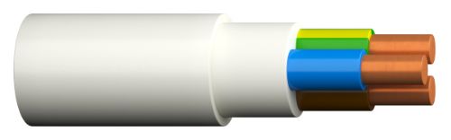 Изображение Kaabel XPJ-HF C-Pro 3G4mm2, Cca, T500/K7, valge, ø11,5mm, plank, 450/750V, Prysmian