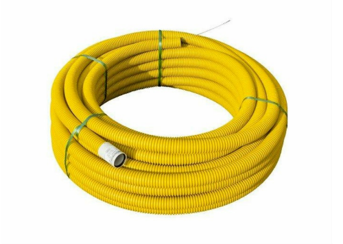 Изображение Topeltseinaga kaablikaitsekõri 50/40mm 50m/pk 450N, kollane 