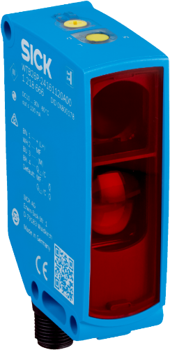 Picture of Fotoandur Objektilt W26 (BGS), Sn180-3000mm, PNP, Light/Dark, IO-Link, IP67, pistik M12 4-pin, SICK 