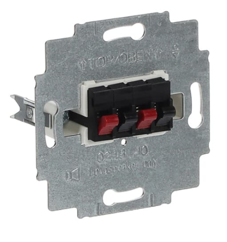 Изображение Kõlaripesa 4-se vedruklemmiga, süv. must Basic55 