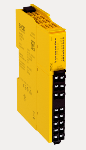 Picture of Turvarelee ReLy, universaalne, EDM, 3NO safe väl, 24VDC, 1-/2-kan, auto/käsi, max kat4, SIL3, SICK