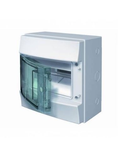 Изображение Pinnapealne moodulkilp Mistral 8m . läbipaistva uksega IP41 PE/N latiga, ABB 