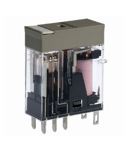 Picture of Minirelee G2R-2, 2CO, 5A, 24VAC, pesa P2RF08, Omron 