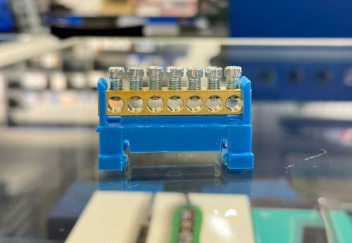 Picture of Neutraaliklemm 7 pos (2x16+5x10mm2), DIN-liistu kinnitusega, Scame 