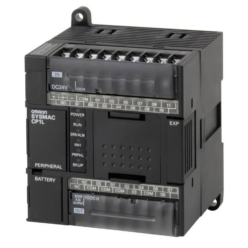 Picture of CP1L, 5kStep/10kWord, 24VDC, 12DI, 8DO (relee), +1serial, +1, USB 