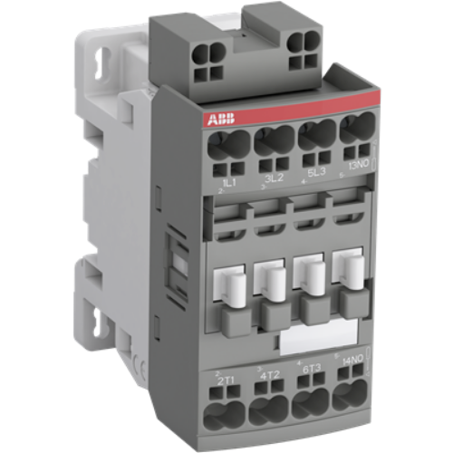 Picture of Kontaktor AF09 4P (2NO+2NC), 9A, 4kW, AC-3, 100-250VAC/DC, vedruklemmidega, ABB 
