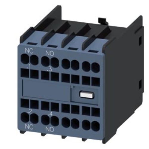 Picture of Abikontaktiplokk 1NO+1NC, peale, vedruklemmidega, seeria 3RT2, 3RH2, Siemens