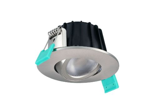 Изображение Kohtvalgusti Obico 5.4W/927-40 550lm 38D Triac Suunatav IP65 Ava 68mm Harjatud metall Sylvania  